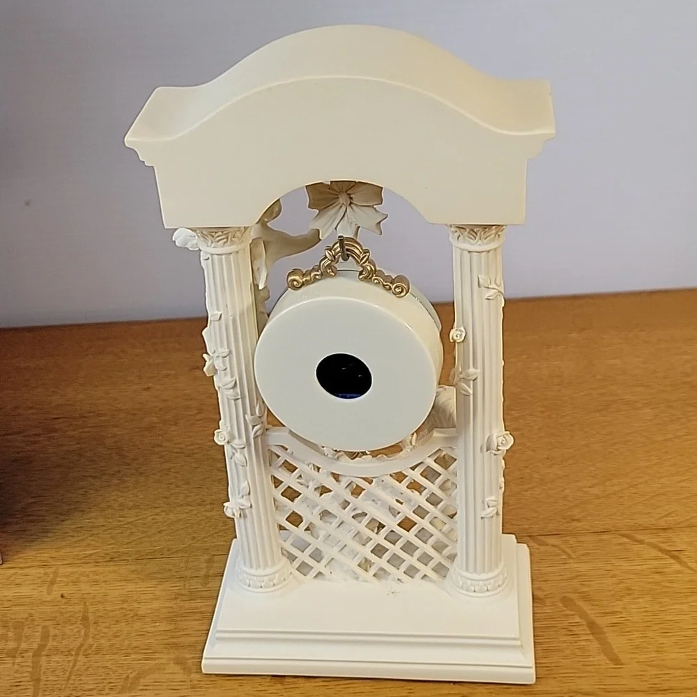 Cherub Clock with Cream Finish